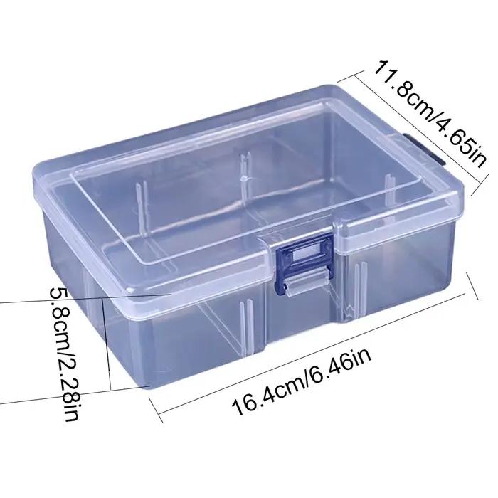 Boîtes de rangement en plastique transparent pour bijoux, accessoires de quincaillerie, petits objets, bricolage, artisanat, cosmétiques