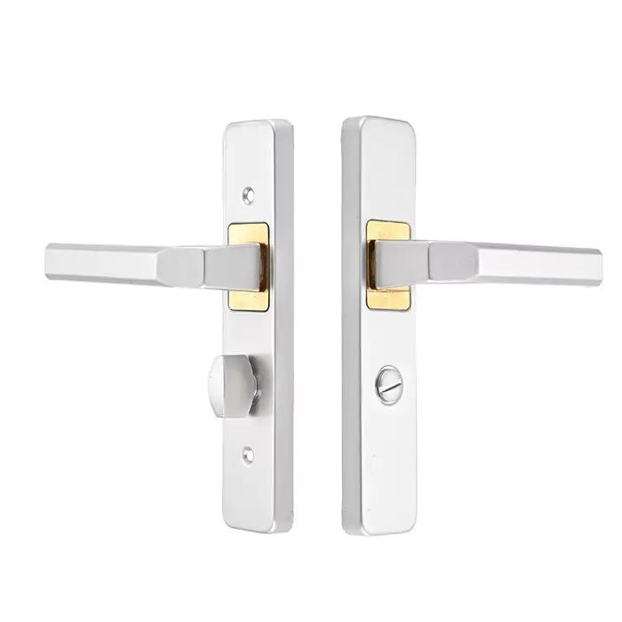 Serrure de porte de salle de bain, salle de bain, poignée de porte domestique, salle de bain, serrure de poignée en alliage d'aluminium