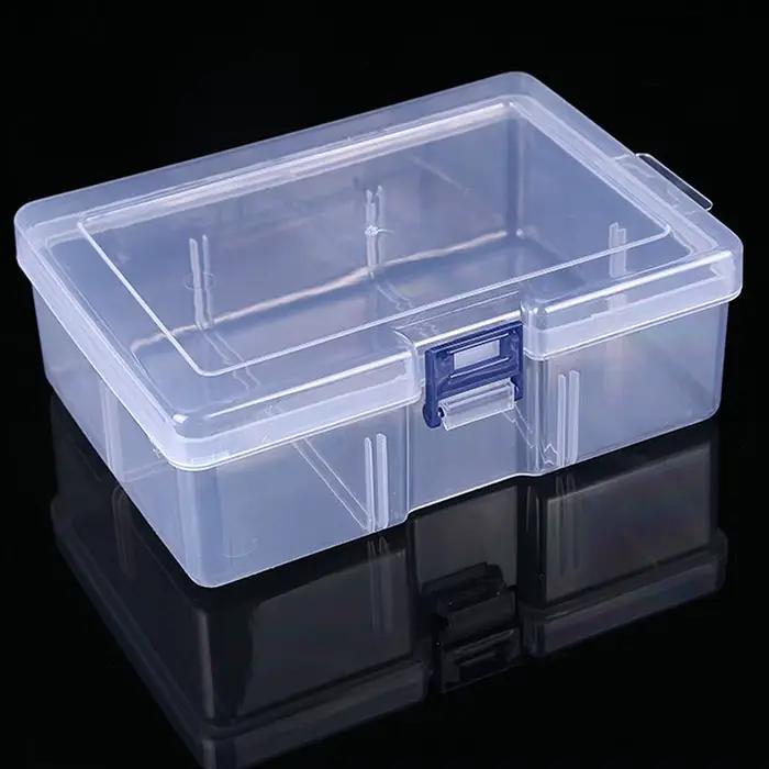 Boîtes de rangement en plastique transparent pour bijoux, accessoires de quincaillerie, petits objets, bricolage, artisanat, cosmétiques