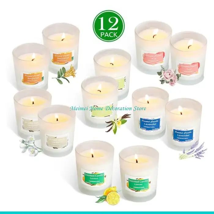 H7BF – ensemble bougies d'aromathérapie longue durée