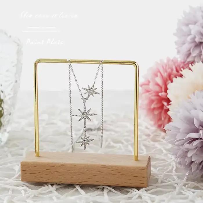 Présentoir à bijoux, étagère métallique, collier, bague, Bracelet, boucles d'oreilles, organisateur, support de rangement, accessoires Photo, ornements de décoration
