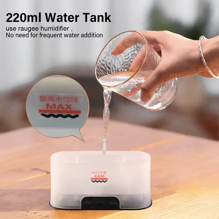 Humidificateur d'arôme d'air USB, humidificateur de flamme de bureau pour la maison, Mini humidificateur d'air, diffuseur d'huile essentielle de parfum avec veilleuse
