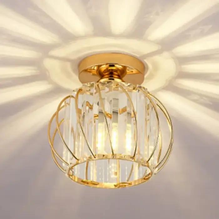Luminaires de plafond d'allée en verre pour couloir balcon abat-jour de plafond E27 salle à manger lustre décoration nouveauté Design