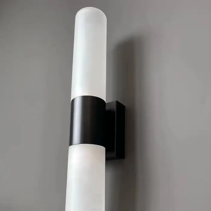 Lampe de mur LED moderne pour salle de bain chambre chevet miroir éclairage fond décoration lumières maison intérieure noir Chrome décor