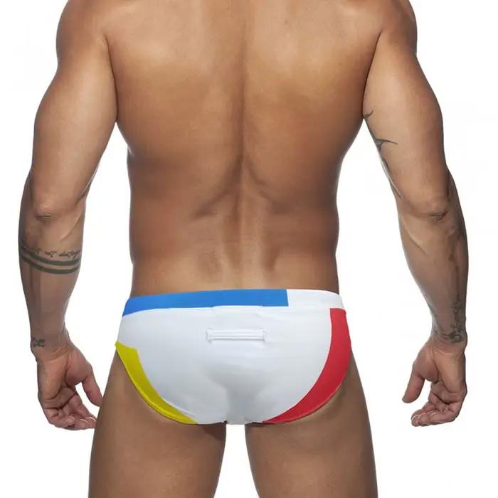 Slip de natation taille basse pour homme, slip de plage sexy, short de surf, marque masculine