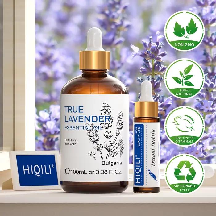 HIQILI 100% huile essentielle de lavande Pure 100ML