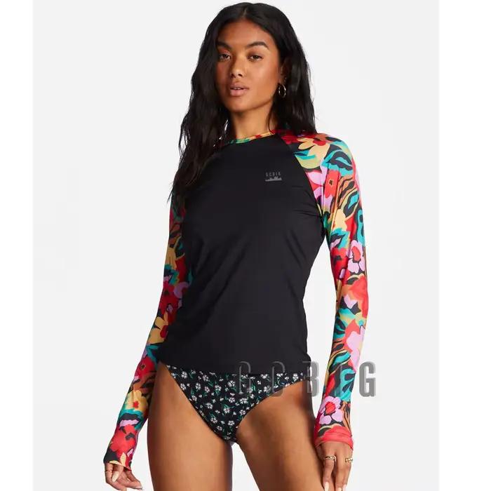 2025 vêtements de natation femmes à manches longues imprimé chemises de Surf Upf 50 + maillot de bain anti-éruption collants de Surf maillots de bain séchage rapide