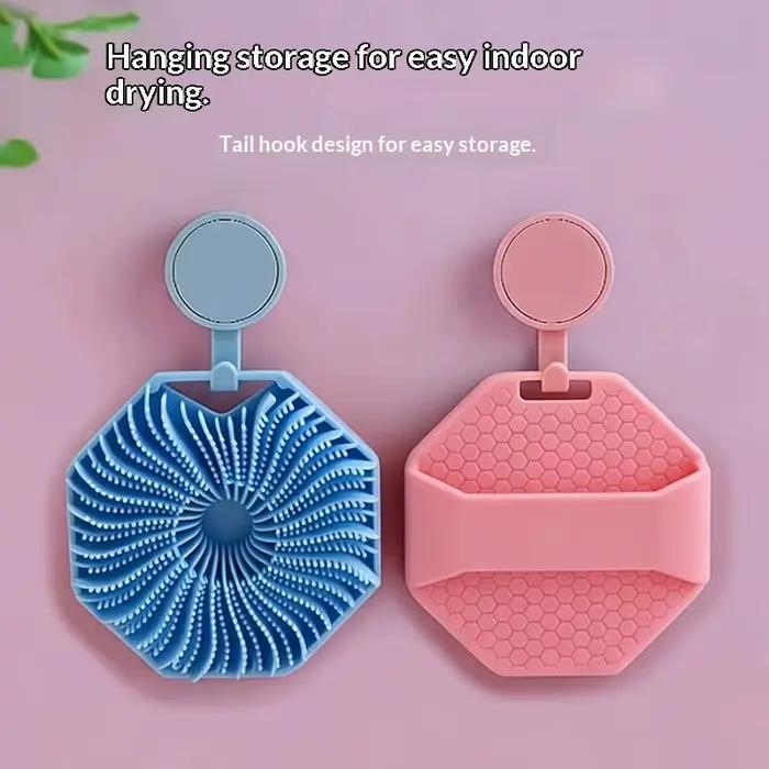 Brosse douce de douche suspendue, très vendue, pour le lavage des cheveux, du visage, le massage, le nettoyage en profondeur et le gommage