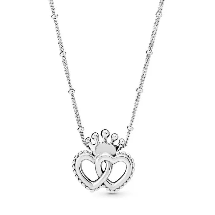 Cadeaux romantiques pour la Saint-Valentin, collier luxueux en argent pur 925% multi-styles en forme de cœur, zircon glamour, bijoux pour femmes