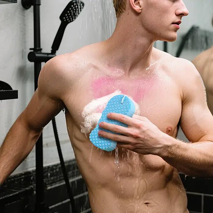 Éponge de bain exfoliante