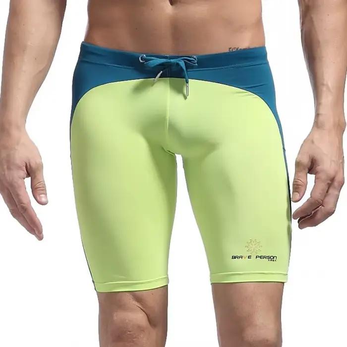 Maillot de bain en lyJean-pour hommes, slip, short de plage, caleçon de compression, pantalon de bain serré