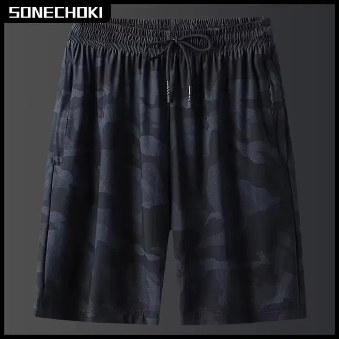 CamSolomon-Short de course en maille respirante pour homme, grande taille, basket-ball, sport, gym, fitness, entraînement, entraînement, astronomique, décontracté