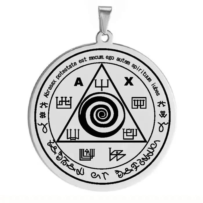 Collier pendentif talisman d'Abraxas
