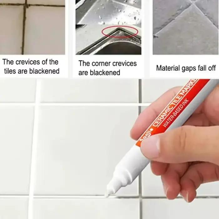 Marqueur de joint de carrelage céramique imperméable et résistant à la moisissure pour la réparation des murs et sols de cuisine et salle de bain