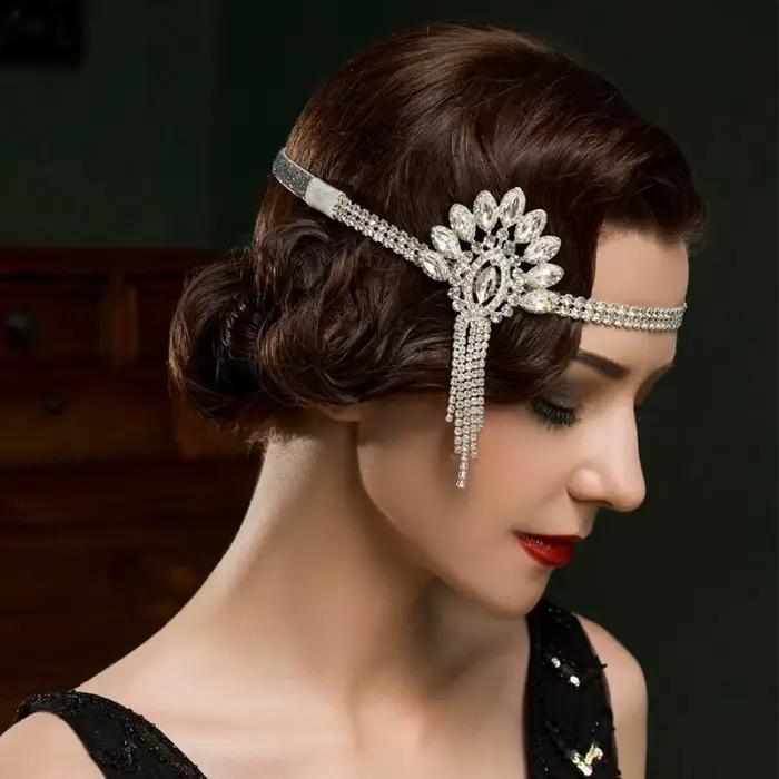 Bijoux de tête évasés en alliage de biscuits rétro vintage pour femmes, bande de sauna, costume de carnaval Cosplay, la grande testostérone, SBY