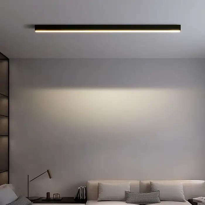 Bande LED moderne plafonniers pour salon cuisine salle à manger bureau éclairage minimaliste couloir porche intérieur maison lumière