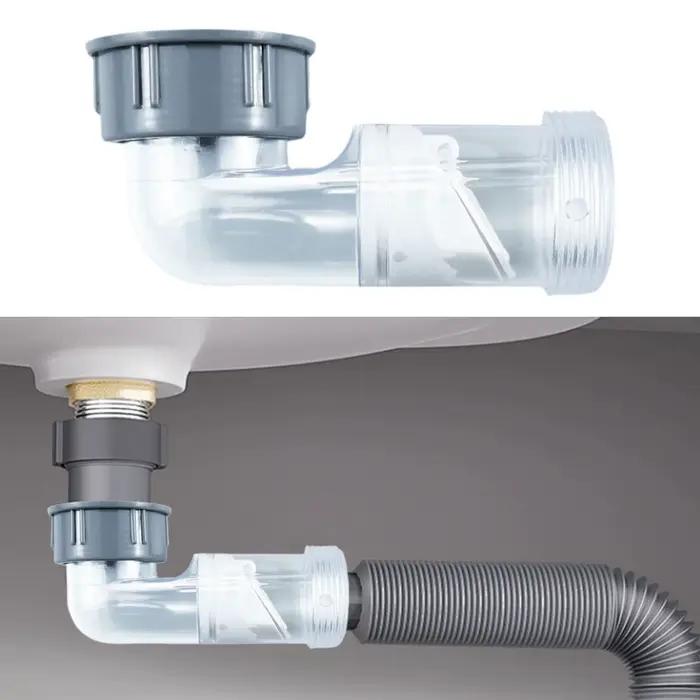Système de tuyauterie de tuyau de vidange d'évier, multi-usage, étanche, pratique, Installation facile, empêche le reflux, remplacement, Tube de vidange de lavabo