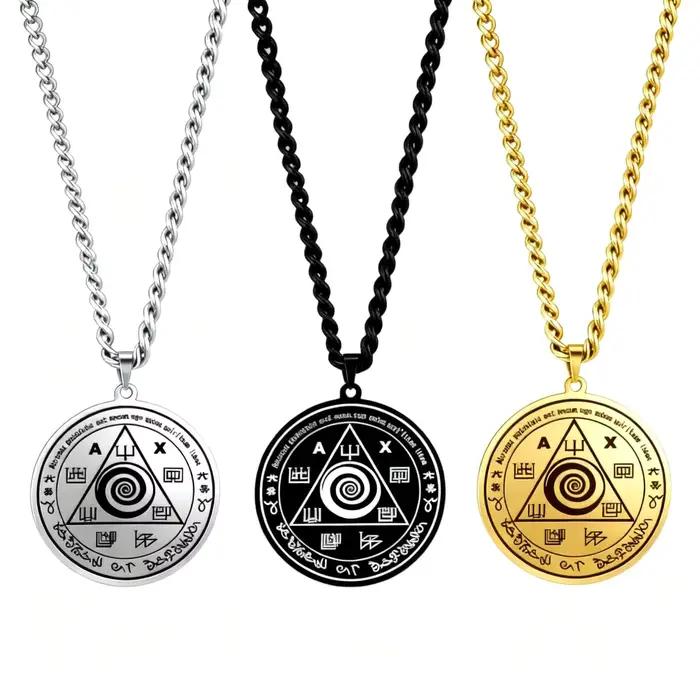 Collier pendentif talisman d'Abraxas