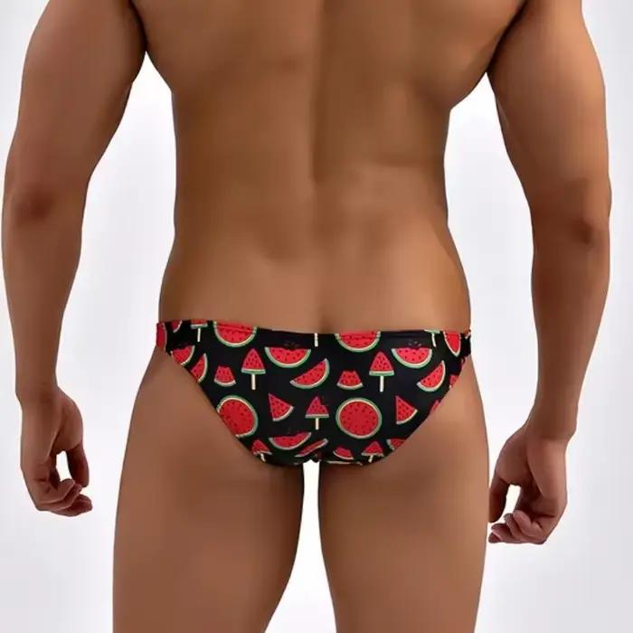 Mini maillots de bain hommes Micro Bikini hommes slip de bain taille Ultra basse demi hanches Pack Sexy maillot de bain maillot de bain homme maillots de bain