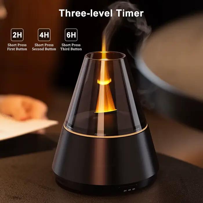 Humidificateur d'air USB Mini diffuseur d'huile essentielle d'arôme maison muet automatique brumisateur diffuseur de parfum avec veilleuse colorée