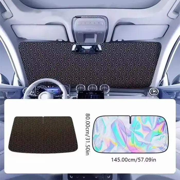 Pare-soleil de voiture à 5 couches, pliable, épais, pour pare-brise avant, protection UV, rideau pare-soleil, protection solaire