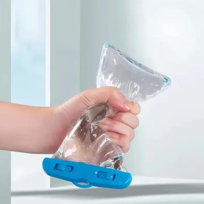 Pochette étanche transparente en PVC pour téléphone, sac étanche à écran tactile lumineux avec fermeture hermétique pour la natation, la plongée, les sources chaudes, le rafting