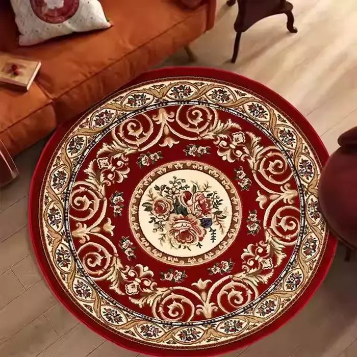 Tapis rond persan rond, pour salle de bain, décoration de maison, salon, cuisine, chambre à coucher, cadeau