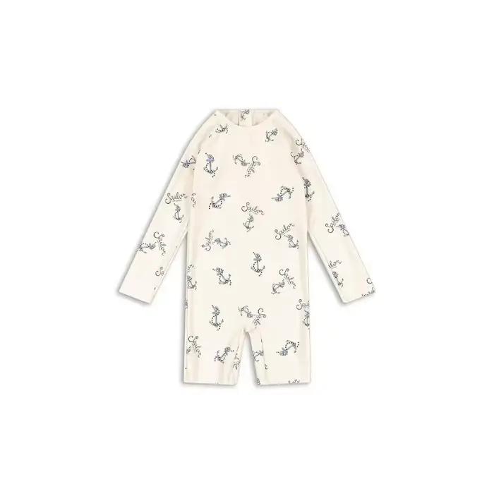 Maillots de bain pour bébés garçons, maillot de bain rayé à manches longues, motif citron, short de plage pour garçons, maillots de bain de vacances pour enfants, protection solaire