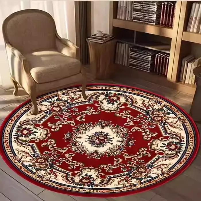 Tapis rond persan rond, pour salle de bain, décoration de maison, salon, cuisine, chambre à coucher, cadeau