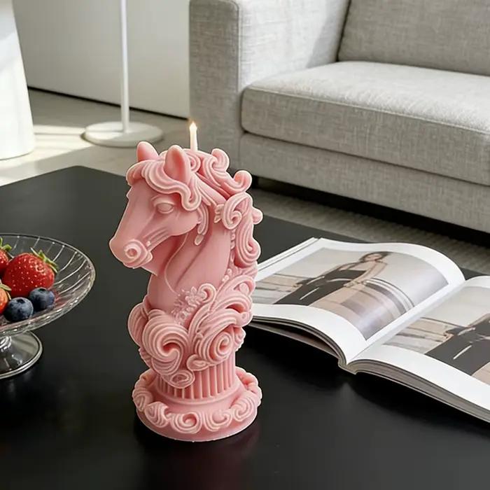 Bougie d'aromathérapie licorne, moule en Silicone, bricolage, Statue de cheval réutilisable, outils de fabrication, moule de décoration de maison