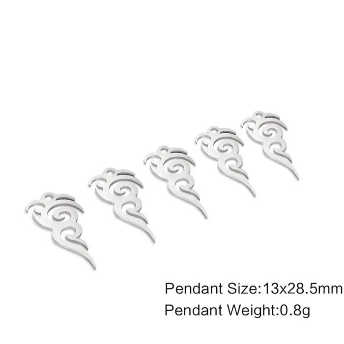 Pendentif motif de tatouage pour collier, bijoux exécutifs, acier inoxydable, bracelet fait main vintage, accessoires de bricolage, mode