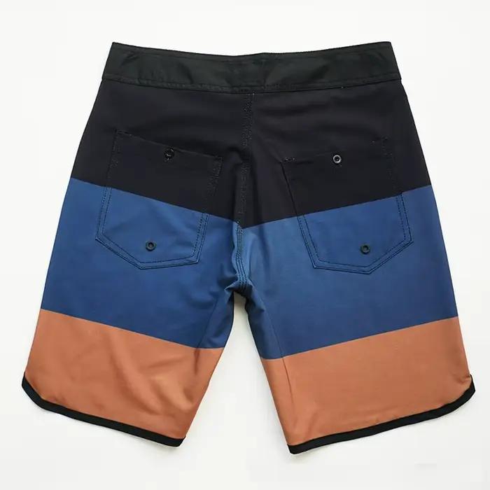 Hommes marque Bermuda BoardShorts 4 voies Strech imperméable maillot de bain séchage rapide imperméable plage Surf Shorts maillot de bain de bain homme