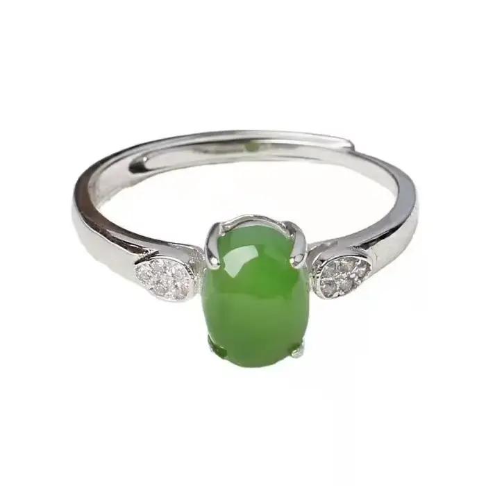 Bague en Jade Hetian pour femmes