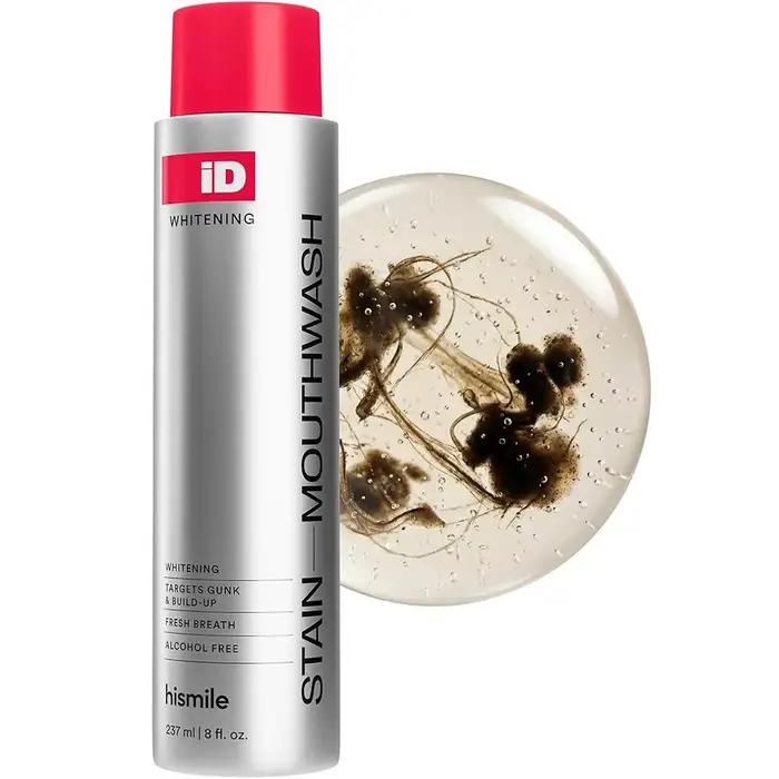 Bain de bouche blanchissant anti-taches 237ml – Haleine fraîche, sans alcool, doux pour l'hygiène buccale quotidienne et les soins bucco-dentaires pour gencives sensibles