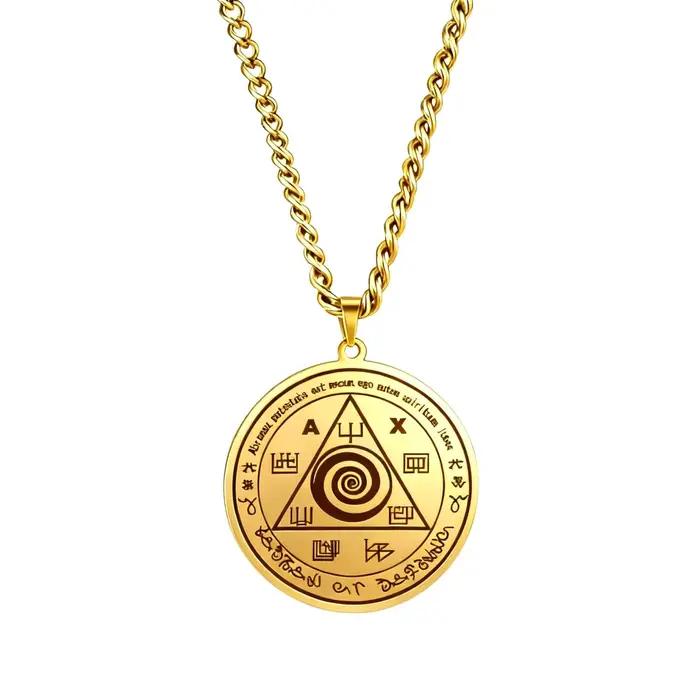 Collier pendentif talisman d'Abraxas
