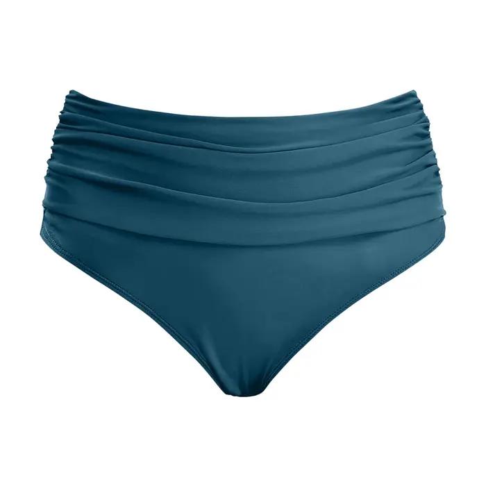 Femmes bas de Bikini couleur unie bas de natation slips taille moyenne maillot de bain culotte femme maillots de bain froncé maillot de bain slips