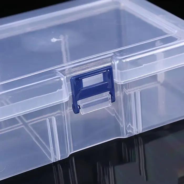 Boîtes de rangement en plastique transparent pour bijoux, accessoires de quincaillerie, petits objets, bricolage, artisanat, cosmétiques