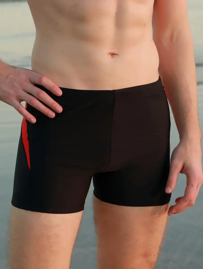 Maillot de Bain de dehors Moulant pour Homme, Patchwork de Couleur Unie, Style Sciclassic, artificiel astique