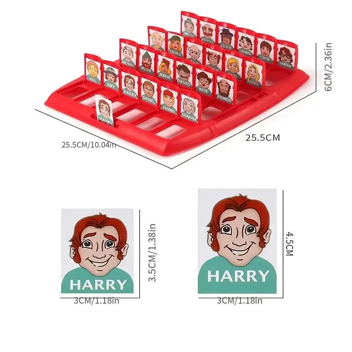 Jeu de Puzzle devinez qui je suis pour deux personnes, plateau Portable interactif, jeu de société adapté aux enfants