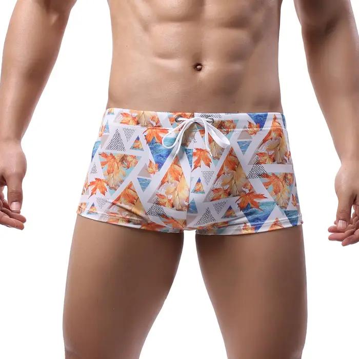 Short de bain boxer pour homme, maillot de bain sexy, séchage rapide, élastique, pour la plage