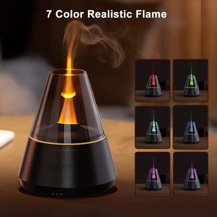 Humidificateur d'air USB Mini diffuseur d'huile essentielle d'arôme maison muet automatique brumisateur diffuseur de parfum avec veilleuse colorée