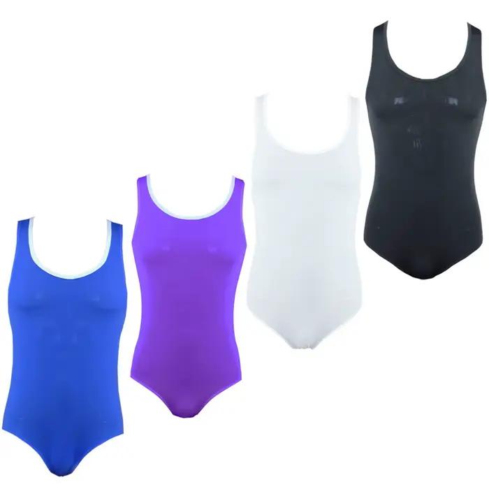 Mankini string sous-vêtements hommes body Jockstrap extensible une pièce maillots de bain justaucorps coupe haute lutte Singlet justaucorps