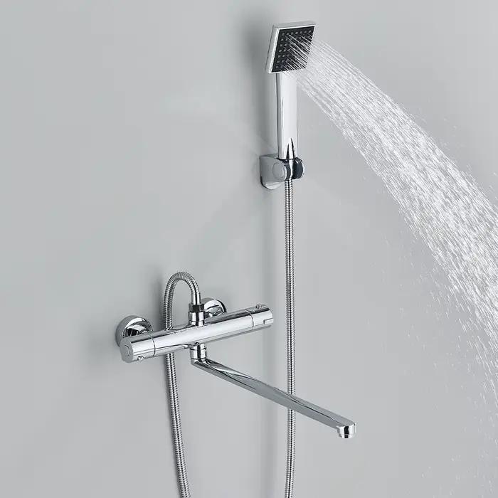 Robinet de douche thermostatique robinet de mélange robinets thermostatiques douche salle de bain combinaison mélangeur d'eau robinet de baignoire avec poignée
