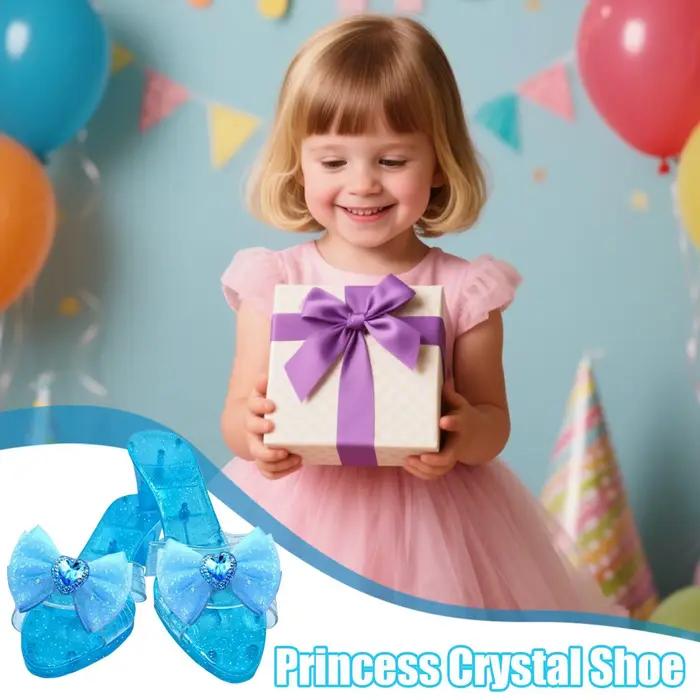 Chaussures de princesse en cristal, accessoires de cosplay, talons hauts, pour jeux de simulation, scintillantes, pour scène, fête masquée