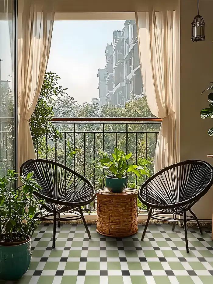 Peler et Coller le Sol et le Mur Carrelage Imperméable pour HO, Vinyle Auto-Adhésif, Dosseret, 6 Pièces