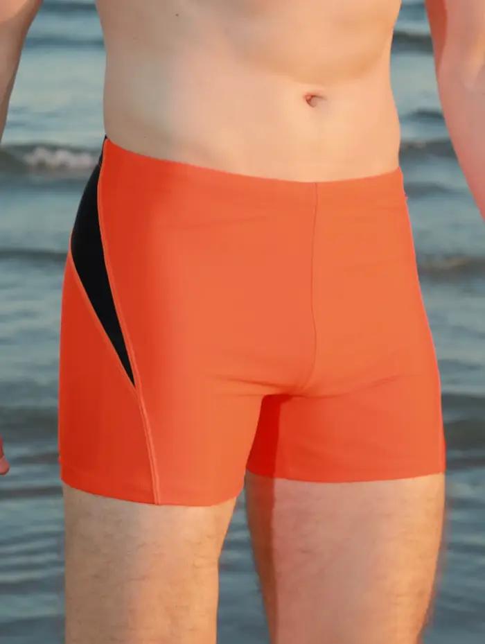 Maillot de Bain de dehors Moulant pour Homme, Patchwork de Couleur Unie, Style Sciclassic, artificiel astique