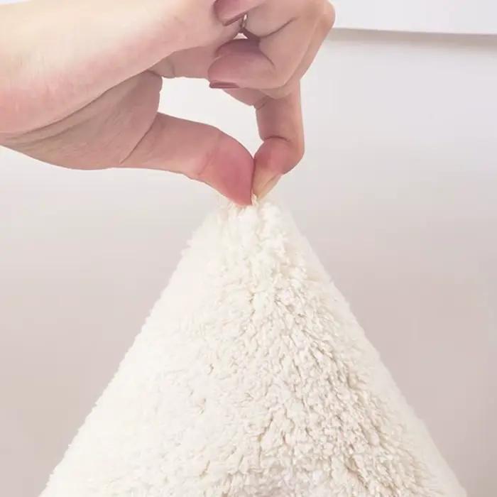 Tapis de jeu rond poilu pour enfants, tapis moelleux pour le salon, tapis de bain antidérapant, tapis de chambre jaunes pour enfants