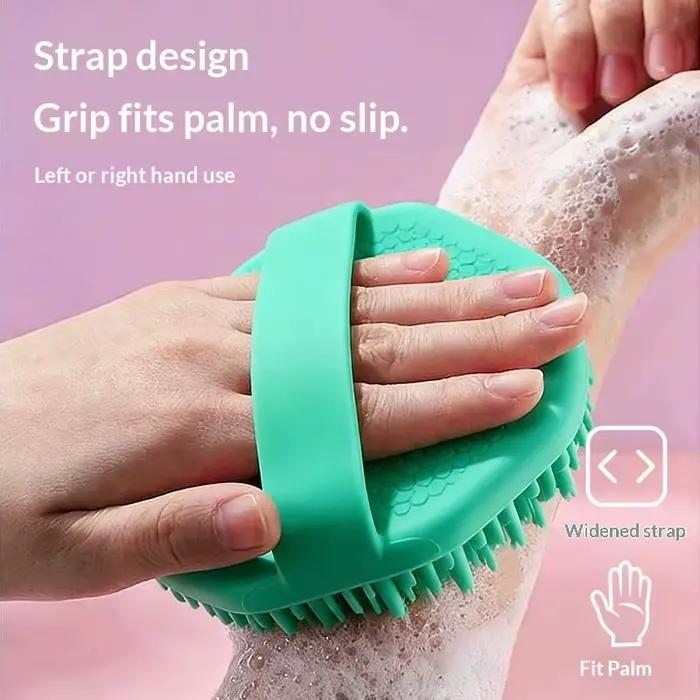 Brosse douce de douche suspendue, très vendue, pour le lavage des cheveux, du visage, le massage, le nettoyage en profondeur et le gommage