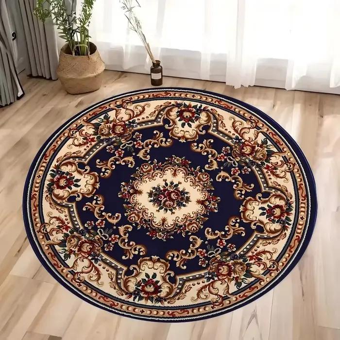 Tapis rond persan rond, pour salle de bain, décoration de maison, salon, cuisine, chambre à coucher, cadeau