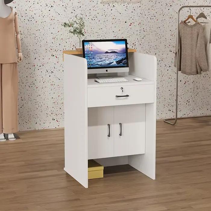 Bureau de réception de poils de Salon pour Salon moderne comptoir de Bar professionnel beauté luxe Simple Resep Sakit Masası meubles commerciaux